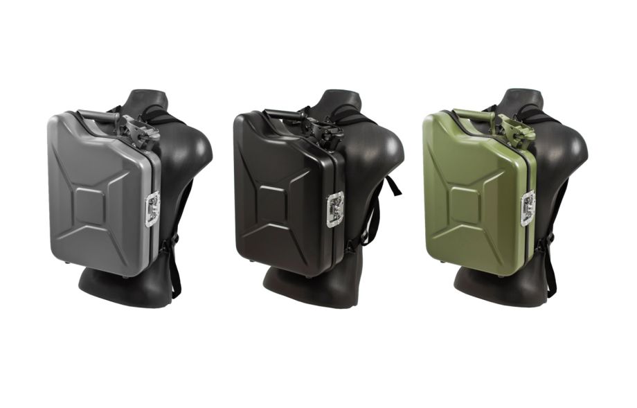 Benzinkanister-Rucksack, grün