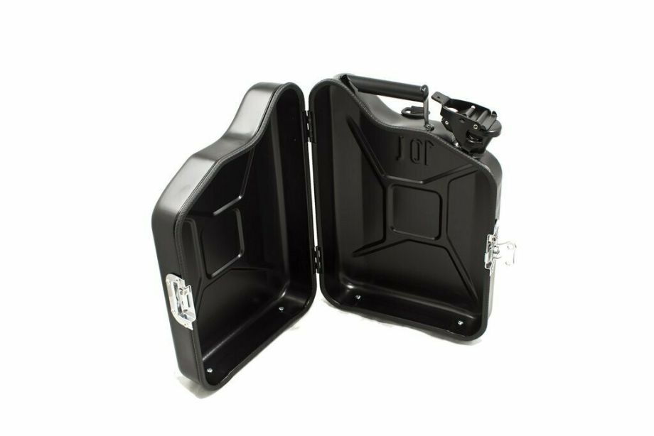 Benzinkanister-Rucksack, schwarz