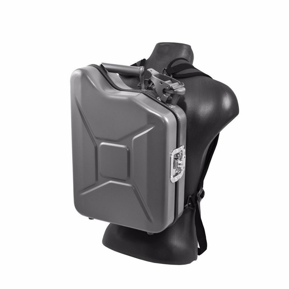 Benzinkanister-Rucksack, grau