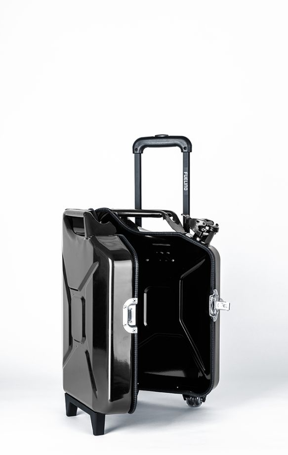 Benzinkanister-Trolley, schwarz