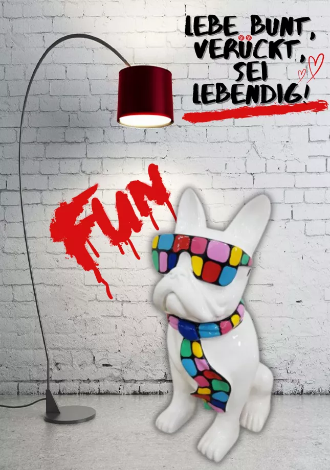 Französische Bulldogge sitzend