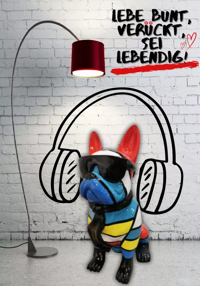 Französische Bulldogge sitzend