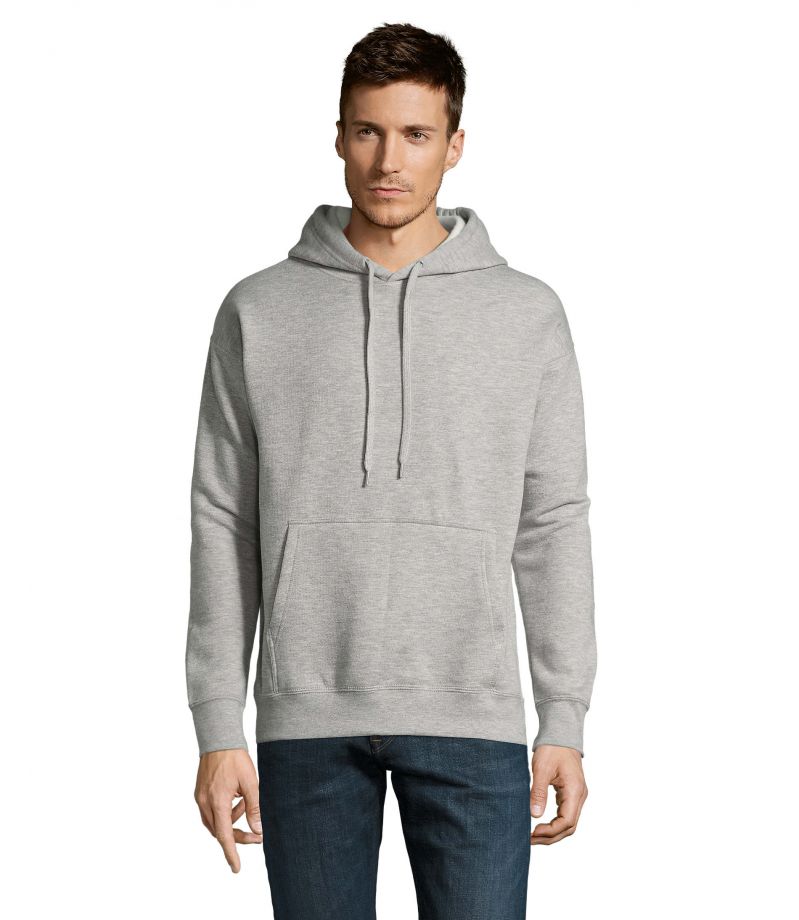 Hooded-Sweater Slam, SOL’S, Unisex, grau-melange
