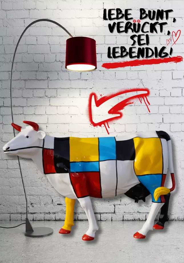 Kuh als Kunstfigur