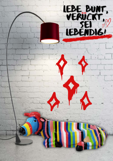 Kuhbank als Kunstobjekt