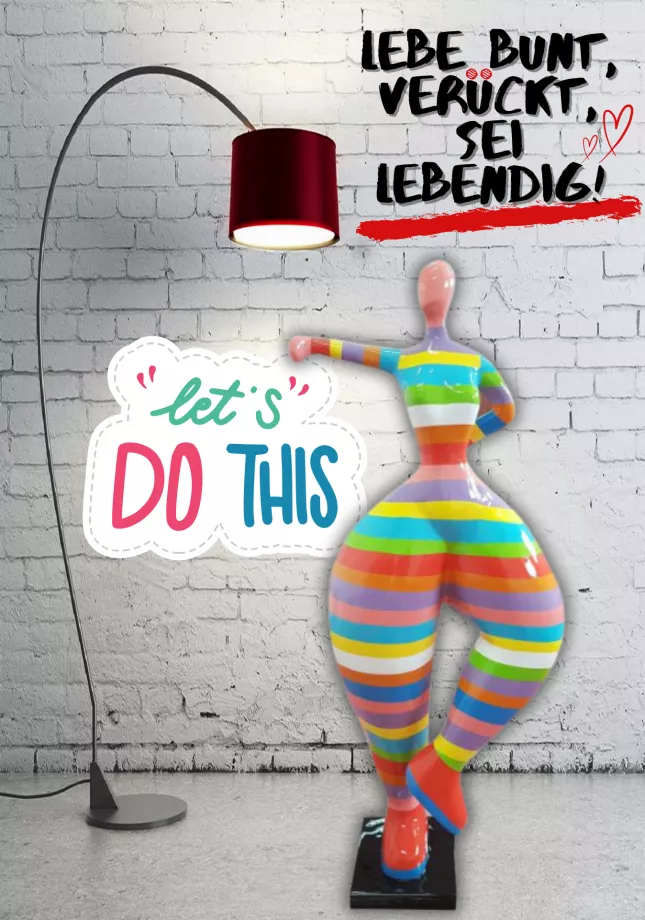 Nana-Kunstfigur (linken Arm ausgestreckt)