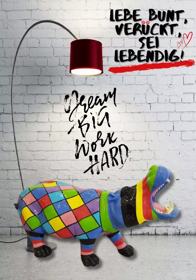 Nilpferd offenes Maul