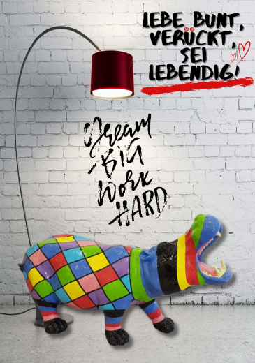 Nilpferd offenes Maul