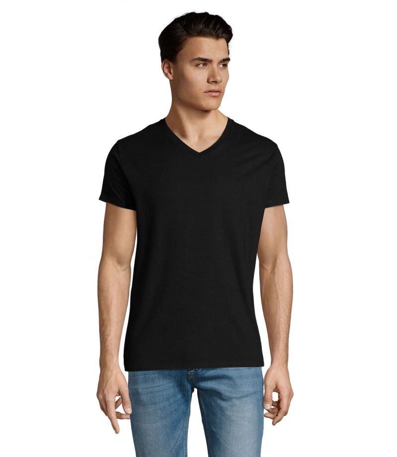 T-Shirt SOL'S Imperial V-Neck, MEN schwarz