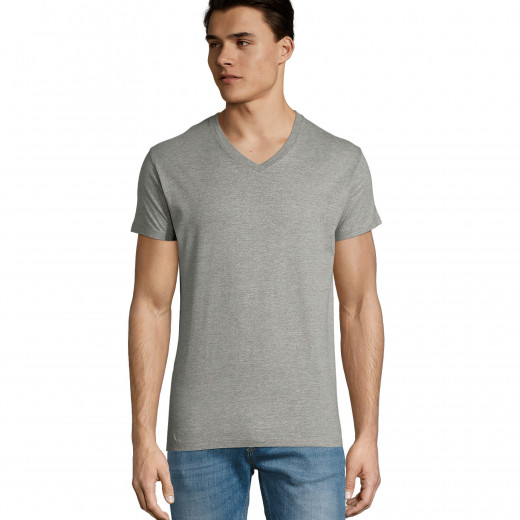 T-Shirt SOL'S Imperial V-Neck, MEN grau-melange - Ansicht 307