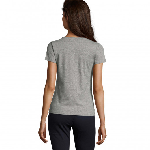 T-Shirt SOL'S Imperial WOMEN, V-Neck, grau-melange - Ansicht 300