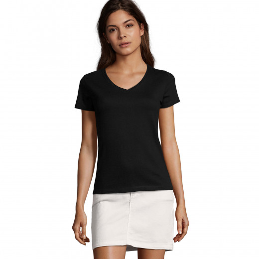 T-Shirt SOL'S Imperial WOMEN, V-Neck, schwarz - Ansicht 294